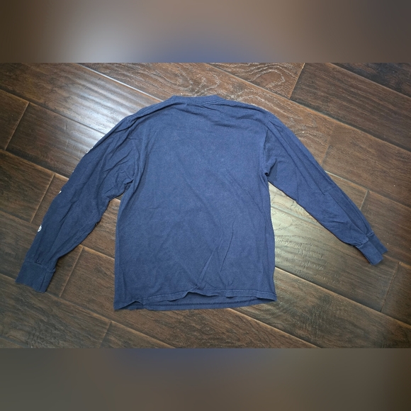 Seahawks Football Mens Long Sleeve Navy Football Tee Medium - Picture 7 of 9